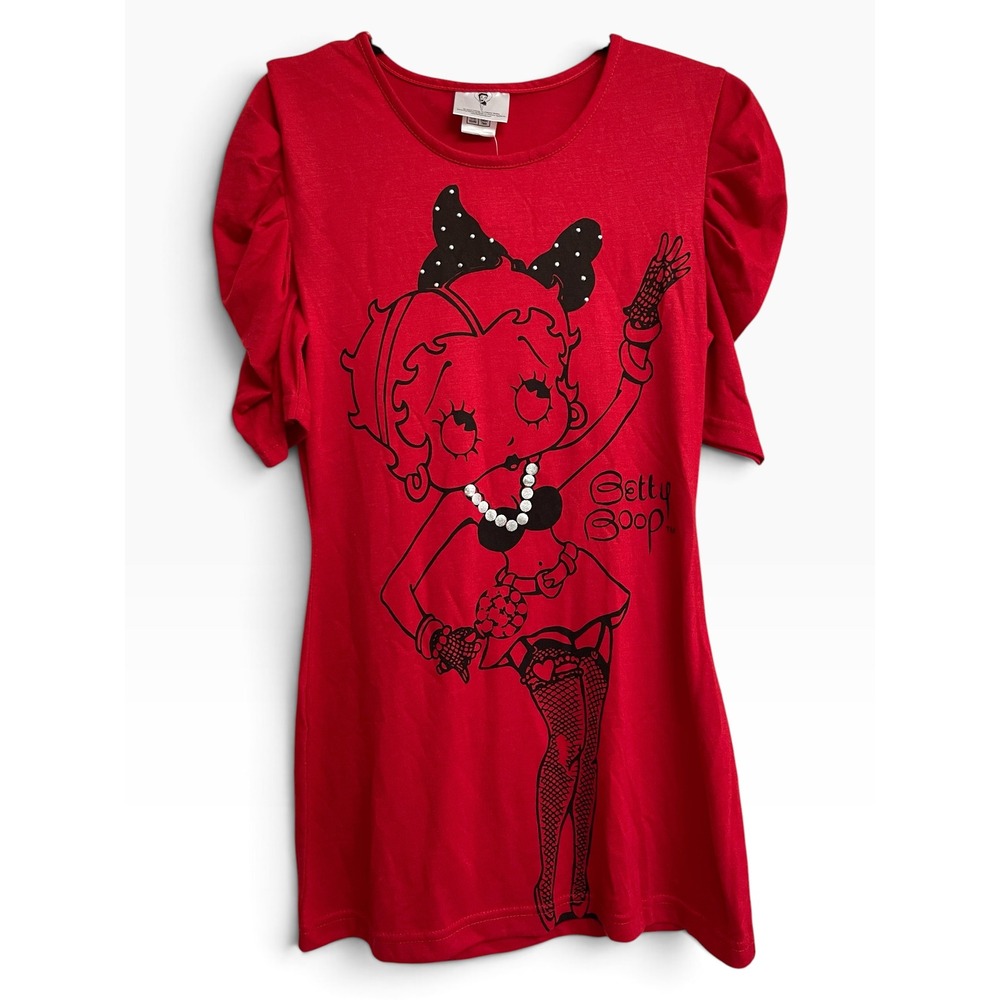 Betty Boop Graphic Tee Kids Size 11-12 Years Red